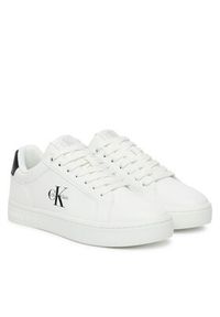 Calvin Klein Jeans Sneakersy Classic Cupsole Mono Lth Wn YW0YW01902 Biały. Kolor: biały. Materiał: skóra #5
