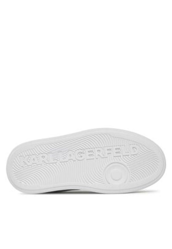 Karl Lagerfeld - KARL LAGERFELD Sneakersy KL65020 Biały. Kolor: biały. Materiał: skóra