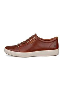 ecco - Buty do chodzenia męskie Ecco Soft 7. Kolor: brązowy. Materiał: skóra. Szerokość cholewki: normalna. Sport: turystyka piesza