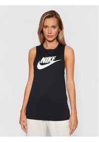 Nike Top Sportswear Futura New CW2206 Czarny Regular Fit. Kolor: czarny. Materiał: bawełna