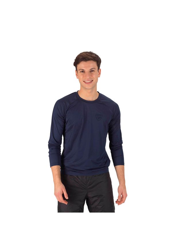 Koszulka trekkingowa męska Rossignol SKPR. Kolor: niebieski. Sport: turystyka piesza