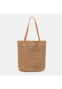 Sinsay - Torba shopper - Brązowy. Kolor: brązowy #1