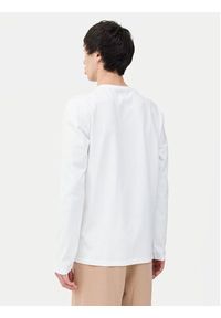 4f - 4F Longsleeve 4FWSS24TLONM217 Biały Regular Fit. Kolor: biały. Materiał: bawełna. Długość rękawa: długi rękaw #4