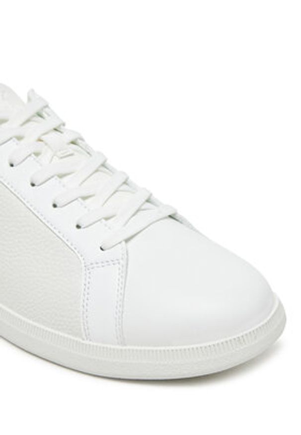 Calvin Klein Jeans Sneakersy Low Profile Cupsole Cm YM0YM01190 Biały. Kolor: biały. Materiał: skóra