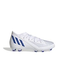Adidas - Buty piłkarskie adidas Predator Edge.3 Fg Jr GX5211 białe białe. Zapięcie: sznurówki. Kolor: biały. Materiał: guma, syntetyk. Sport: piłka nożna