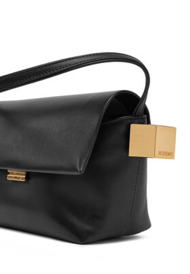 JACQUEMUS Torebka Le Rond Carre 24H243BA383-3171 Czarny. Kolor: czarny. Materiał: skórzane