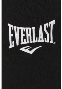 EVERLAST - Everlast Spodnie męskie kolor czarny z nadrukiem. Kolor: czarny. Materiał: dzianina. Wzór: nadruk