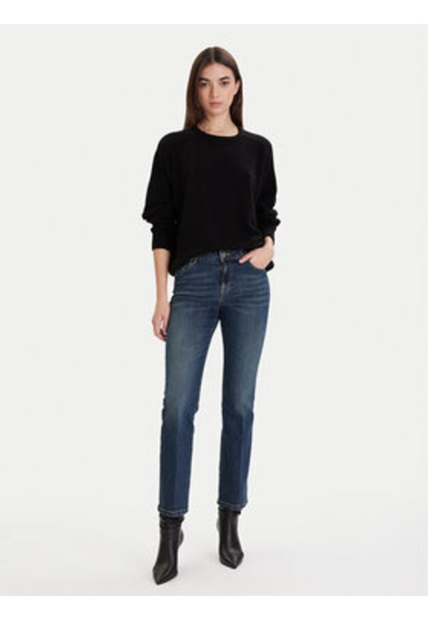 ViCOLO Sweter 77091F Czarny Regular Fit. Kolor: czarny. Materiał: wełna