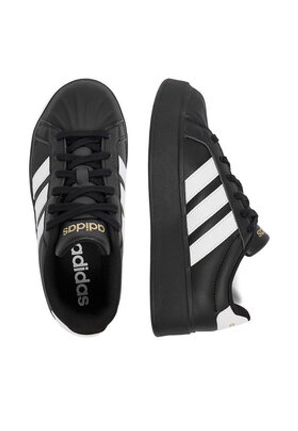 Adidas - adidas Sneakersy CEO-STREETTALK BOLD KJ3855 Czarny. Kolor: czarny. Materiał: skóra