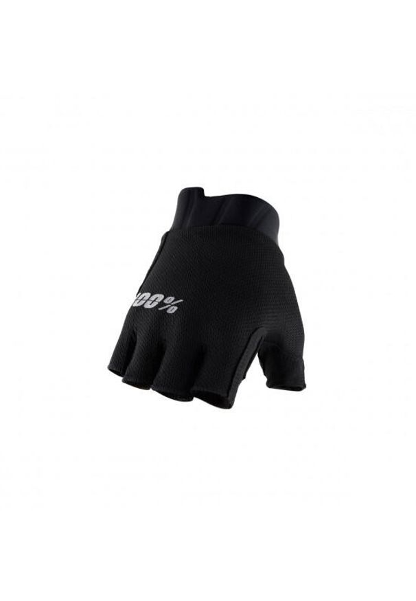 Rękawiczki rowerowe damskie 100% Exceeda Gel Short Finger Gloves. Kolor: czarny