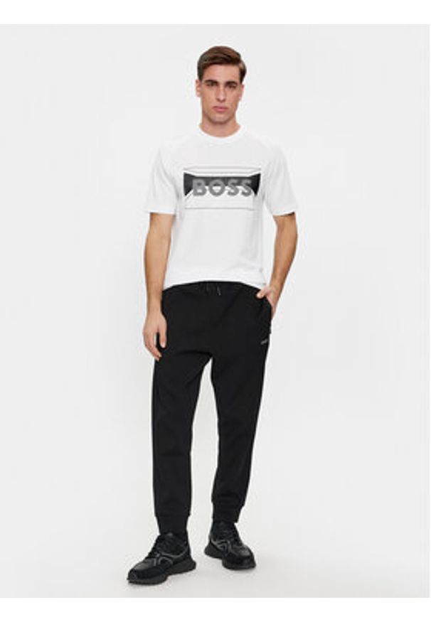 BOSS - Boss T-Shirt Tee 2 50514527 Biały Regular Fit. Kolor: biały. Materiał: bawełna