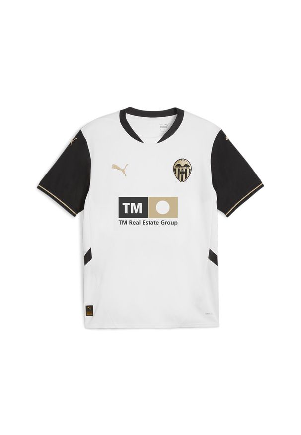 Puma - Męska koszulka domowa Valencia CF 24/25 PUMA White Black. Kolor: czarny, biały, wielokolorowy. Sport: piłka nożna
