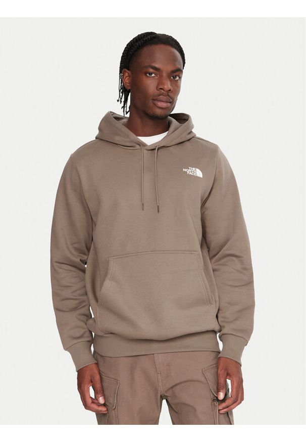 The North Face Bluza Simple Dome NF0A89FC Brązowy Regular Fit. Kolor: brązowy. Materiał: syntetyk, bawełna