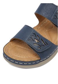 Go Soft Klapki CEO-WYL05010-11 Niebieski. Kolor: niebieski. Materiał: skóra #6