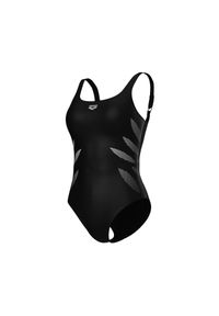 Strój Kąpielowy damski Arena Swimsuit Milena Wing. Kolor: czarny. Materiał: materiał. Wzór: aplikacja, nadruk #1