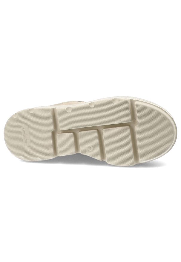 CheBello - Złote Sneakersy Chebello Modne Obuwie Damskie Na Platformie. Zapięcie: sznurówki. Kolor: złoty. Materiał: materiał. Obcas: na platformie. Styl: sportowy, elegancki, klasyczny