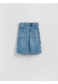 Reserved - Jeansowe szorty - niebieski. Kolor: niebieski. Materiał: jeans #1