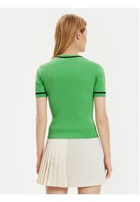 Lacoste Sweter AF6946 Zielony Slim Fit. Kolor: zielony. Materiał: syntetyk #4