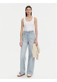 GAP - Gap Top 540670-02 Biały Slim Fit. Kolor: biały. Materiał: bawełna #4