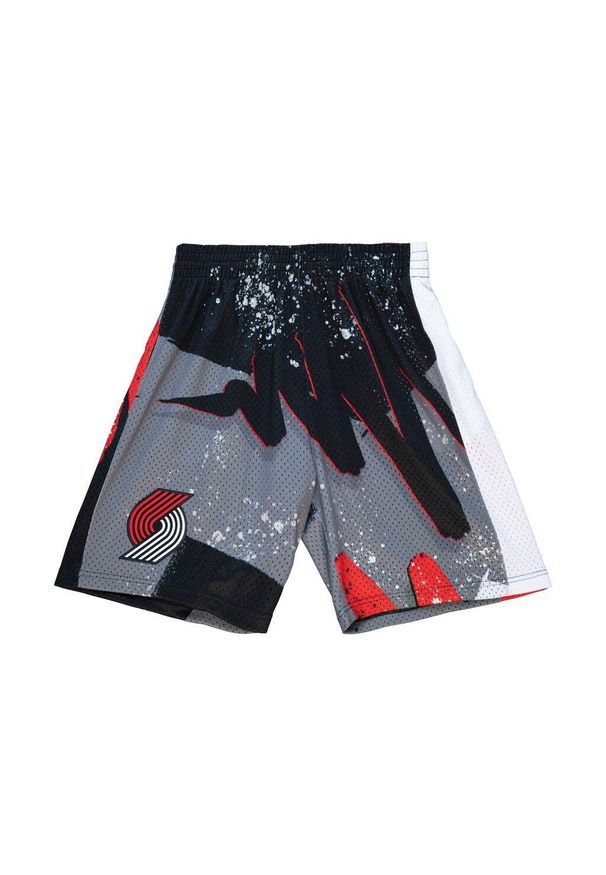 Mitchell & Ness - Szorty Portland Trail Blazers. Kolor: czarny. Sport: koszykówka