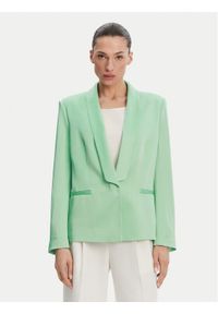BOSS Marynarka Janka3 50537473 Zielony Regular Fit. Kolor: zielony. Materiał: syntetyk