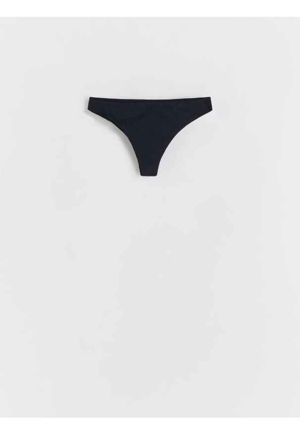 Reserved - Dół od bikini - czarny. Kolor: czarny. Materiał: materiał. Wzór: gładki