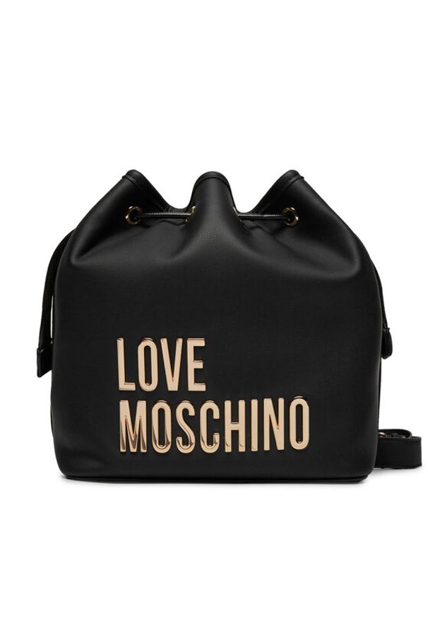 Love Moschino - LOVE MOSCHINO Torebka JC4189PP1IKD0000 Czarny. Kolor: czarny. Materiał: skórzane