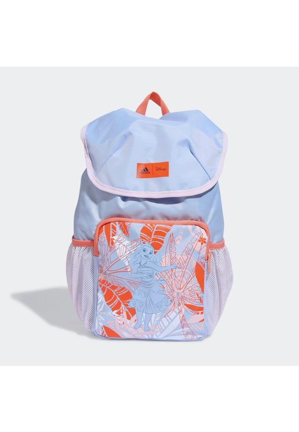 Adidas - Disney Moana Backpack. Kolor: różowy, niebieski, wielokolorowy. Materiał: materiał. Wzór: motyw z bajki