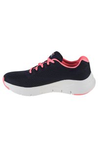 skechers - Buty do chodzenia damskie, Skechers Arch Fit-Big Appeal. Zapięcie: sznurówki. Kolor: niebieski, czarny. Materiał: guma, materiał, tkanina, syntetyk. Szerokość cholewki: normalna. Sport: turystyka piesza