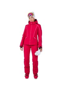 Kurtka narciarska Rossignol W Flat czerwona. Kolor: czerwony. Sezon: zima. Sport: narciarstwo