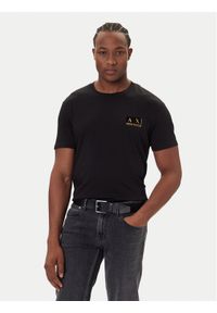 Armani Exchange T-Shirt XM001911 AF10356 MC004 Czarny Regular Fit. Kolor: czarny. Materiał: bawełna #1
