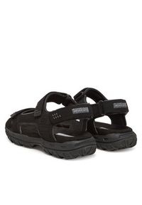 skechers - Skechers Sandały Garver-Louden 64487/BLK Czarny. Kolor: czarny. Materiał: skóra #4
