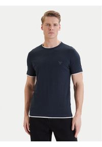 Guess T-Shirt F6GI06 K6XN4 Niebieski Slim Fit. Kolor: niebieski. Materiał: bawełna #1