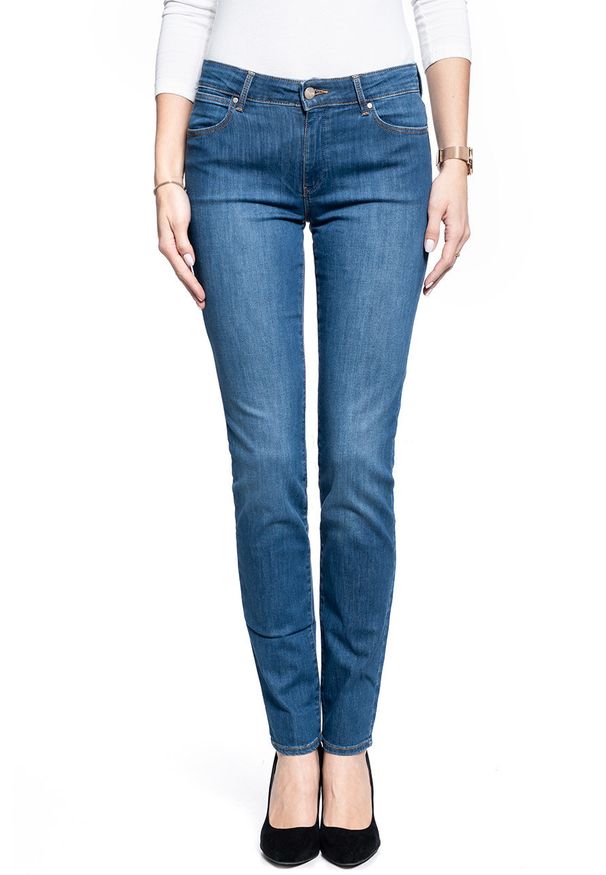Wrangler - SPODNIE DAMSKIE WRANGLER SLIM DARK FEATHER W28LJI14S 112128395