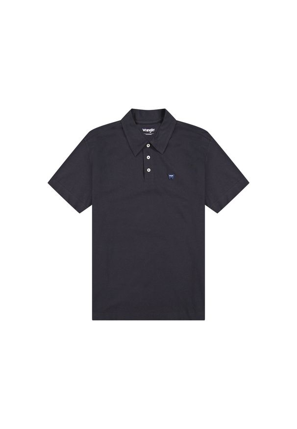 Wrangler - MĘSKA KOSZULKA WRANGLER POLO SHIRT BLACK 112378482. Typ kołnierza: polo