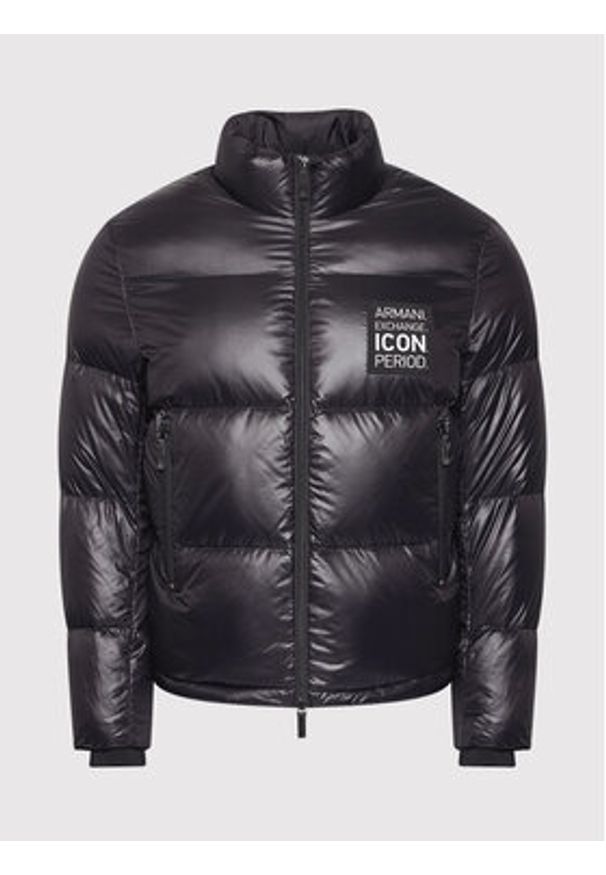 Armani Exchange Kurtka puchowa 8NZBP2 ZNYNZ 1200 Czarny Regular Fit. Kolor: czarny. Materiał: puch, syntetyk