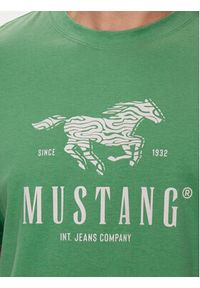 Mustang T-Shirt Austin 1015069 Zielony Regular Fit. Kolor: zielony. Materiał: bawełna