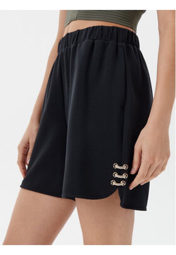 Liu Jo Szorty materiałowe TA5227 J4869 Czarny Relaxed Fit. Kolor: czarny. Materiał: syntetyk
