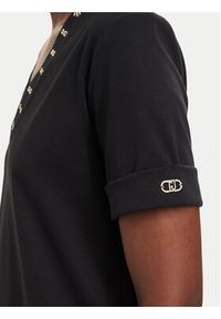 Liu Jo Sport Sukienka codzienna TA6296 J3855 Czarny Regular Fit. Okazja: na co dzień. Kolor: czarny. Materiał: bawełna. Typ sukienki: proste, sportowe. Styl: sportowy, casual #5