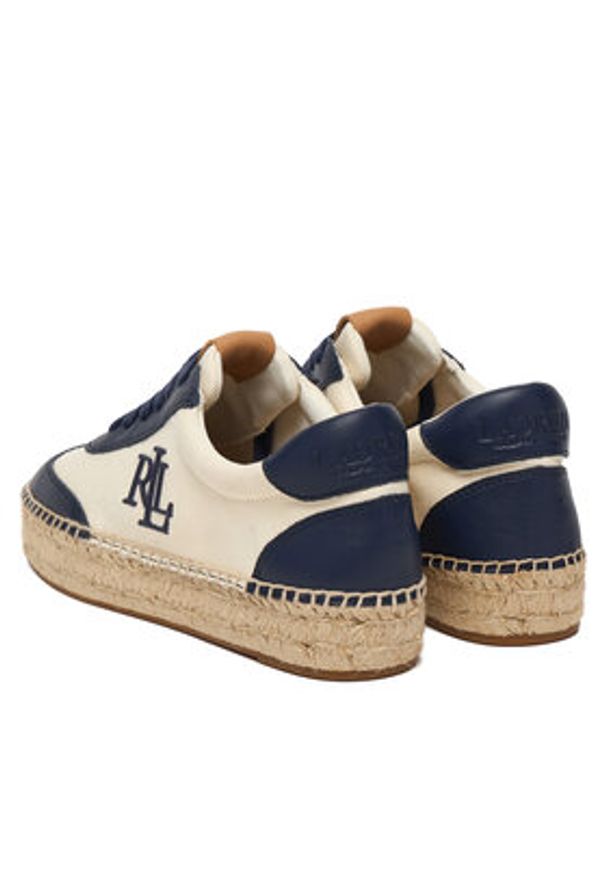 Lauren Ralph Lauren - LAUREN RALPH LAUREN Espadryle 802P04428001 Biały. Kolor: biały. Materiał: skóra
