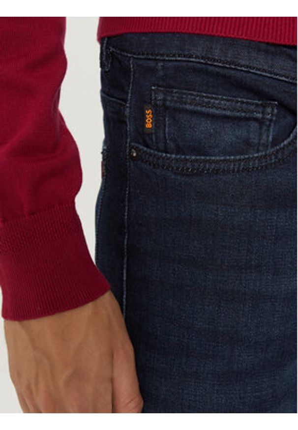 BOSS - Boss Jeansy Delaware 50524018 Granatowy Slim Fit. Kolor: niebieski