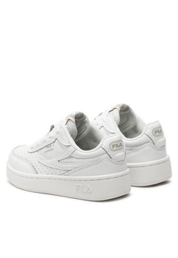 Fila Sneakersy Fila Sevaro Kids FFK0159 Biały. Kolor: biały. Materiał: skóra