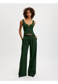 GESTUZ - Gestuz Spodnie materiałowe 10908274 Zielony Regular Fit. Kolor: zielony. Materiał: materiał, syntetyk #1