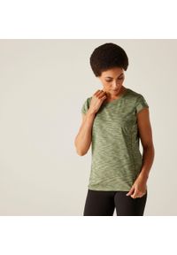 Regatta - Koszulka damska Hyperdimension II. Kolor: zielony. Materiał: skóra. Sport: turystyka piesza #1