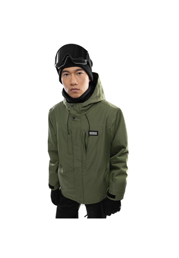 SIROKO - Kurtka snowboardowa męska W4 Streif. Kolor: zielony. Sezon: zima. Sport: snowboard