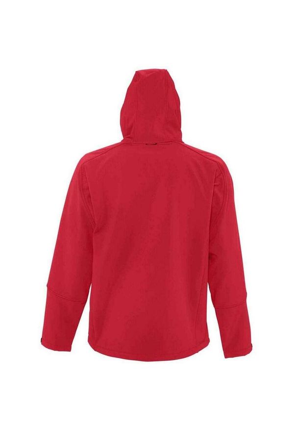 SOL'S - Męska Kurtka Soft Shell Replay Z Kapturem. Typ kołnierza: kaptur. Kolor: czerwony