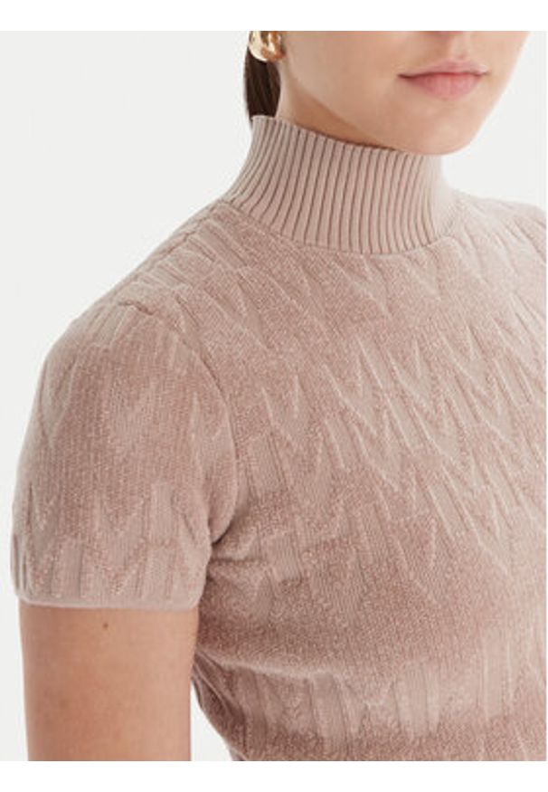 Marciano Guess Sweter 5BGR05 5661Z Beżowy Regular Fit. Kolor: beżowy. Materiał: syntetyk