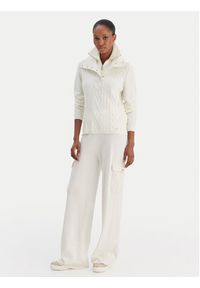 Liu Jo Spodnie materiałowe TF5041 MS75L Écru Regular Fit. Materiał: syntetyk #2