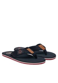 TOMMY HILFIGER - Tommy Hilfiger Japonki Patch Hilfiger Beach Sandal FM0FM05804 Granatowy. Kolor: niebieski. Materiał: materiał #3