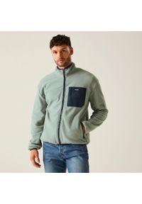 Regatta - Polar turystyczny męski Frankie Full Zip. Kolor: zielony. Materiał: polar. Sport: turystyka piesza #1